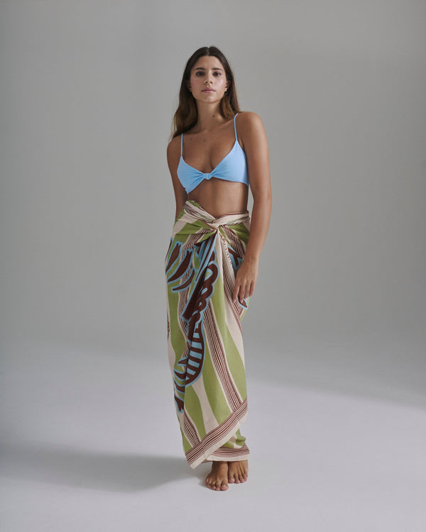 Pacifico Top / Sky Blue - Ivory